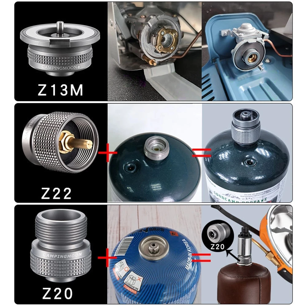 Campingmoon Gas-Adapter Z13 - Kartuschen Zu Alpin Konverter