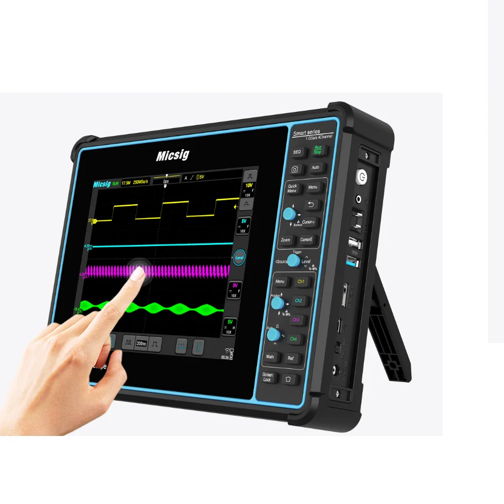 

Automotive Diagnostic Oscilloscope Full Touch Screen Tablet Oscilloscope 2 Analog Channels 1GSa/S 200mhz SATO2002