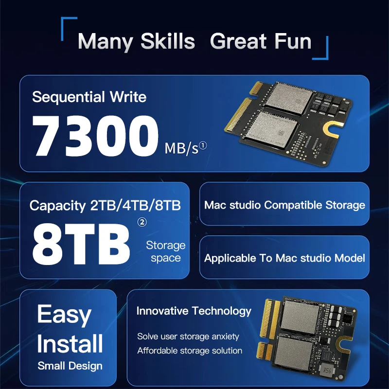 Applies to Mac Studio M1 SSD 512GB upgrade 2TB/4TB/8TB expansion