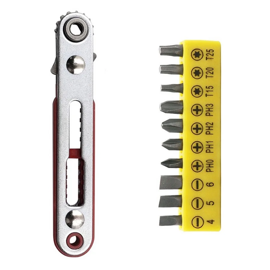 

Multifunctional Ratchet Wrench Screwdriver Bidirectional Forward And Reverse Ratchet Screwdriver Flat Head Wrench Driver