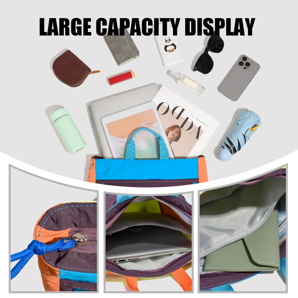 Backpack Women's Travel Lightweight Work Commuter Backpack Large Capacity High-End Niche Computer School Bag Men's Dopamine Cycling Mountain Climbing Hiking