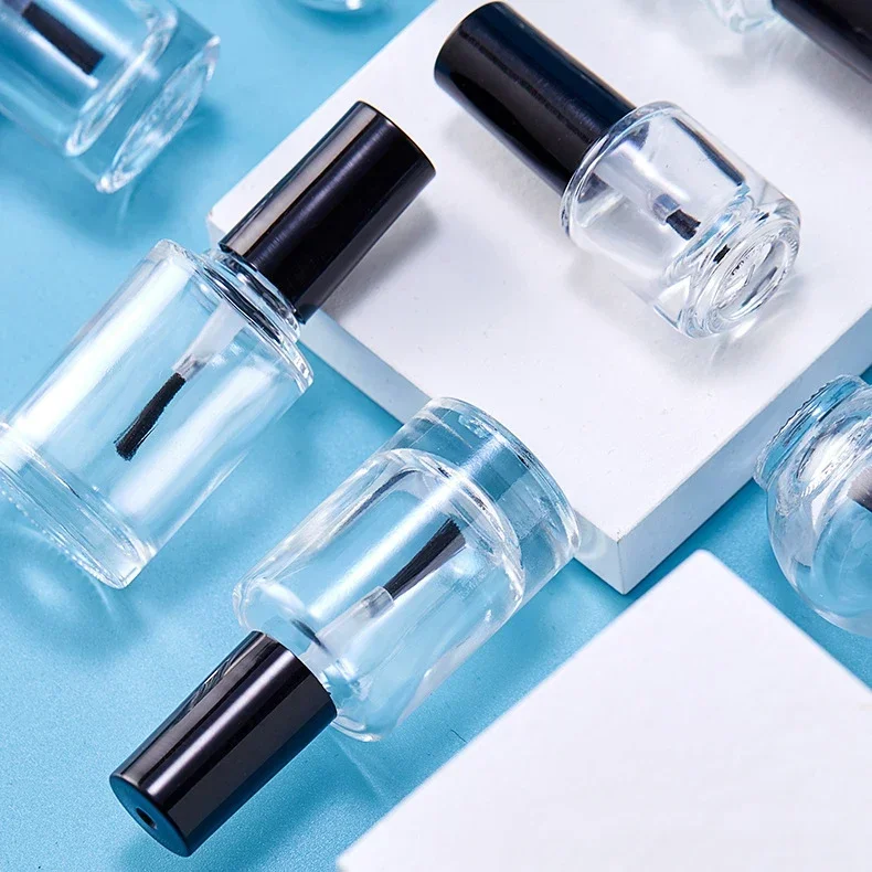Lege gelnagellakflessen, 15 ml lege nagellakflessen met borstel