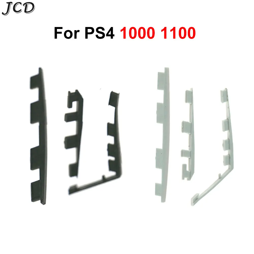 

JCD 1Set Button Rubber Feet Cover Host Foot Pad Dust Proetctor Compatible with For PS4 CUH-1100 1000 Console Black