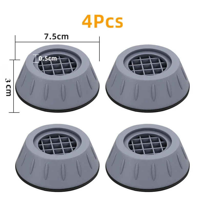 Washing Machine Pads Furniture Leg Pads Furniture Pads Anti Vibration Pads 4Pcs Waterproof Slipstop Silent