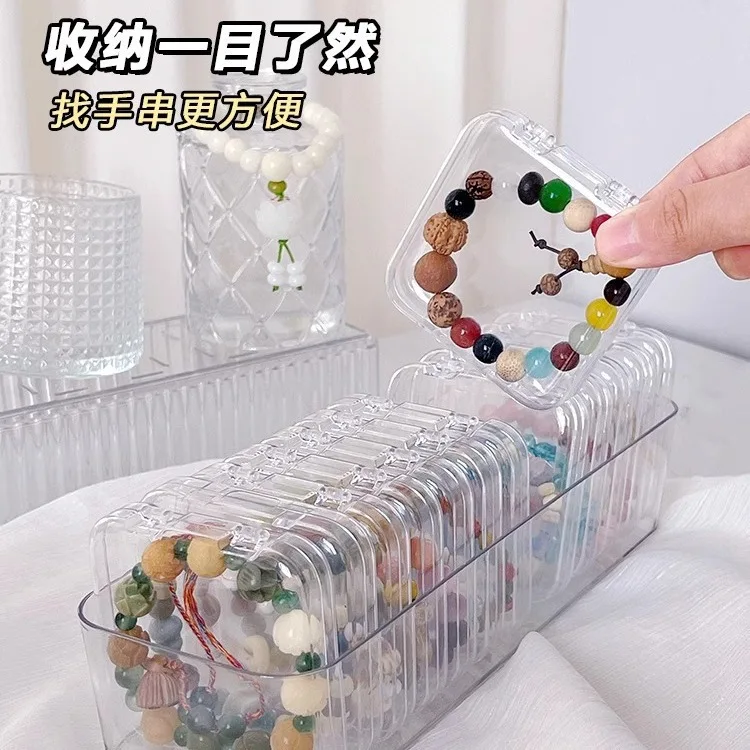 Clear Acrylic Bracelet Storage Box Convenient Jewelry Display Stand Holder Bangle Container for Multiple Bracelets
