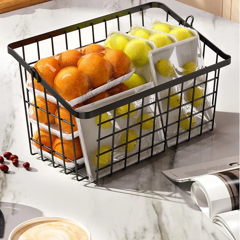2 Tier Fruit Basket Kitchen Countertop Storage Organizer Fruits Vegetable Storage Iron Basket Bathroom Cosmetic Storage Rack 3