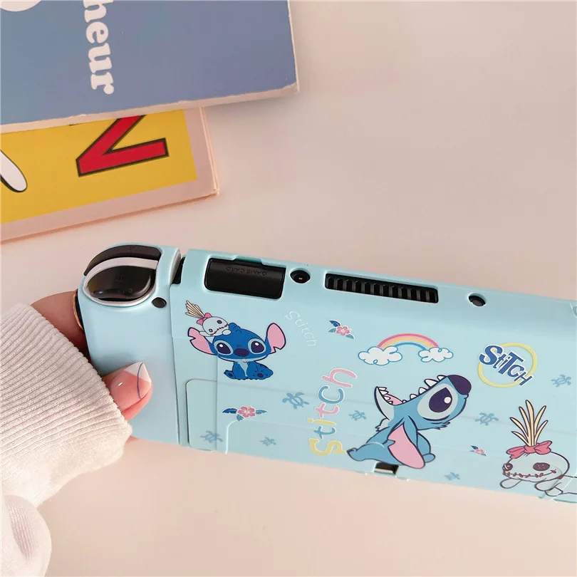 Disney Stitch Silicone Game Console Protective Case for Nintendo Switch  Oled Cute Animation Split Soft Shell for NS Accessories - AliExpress