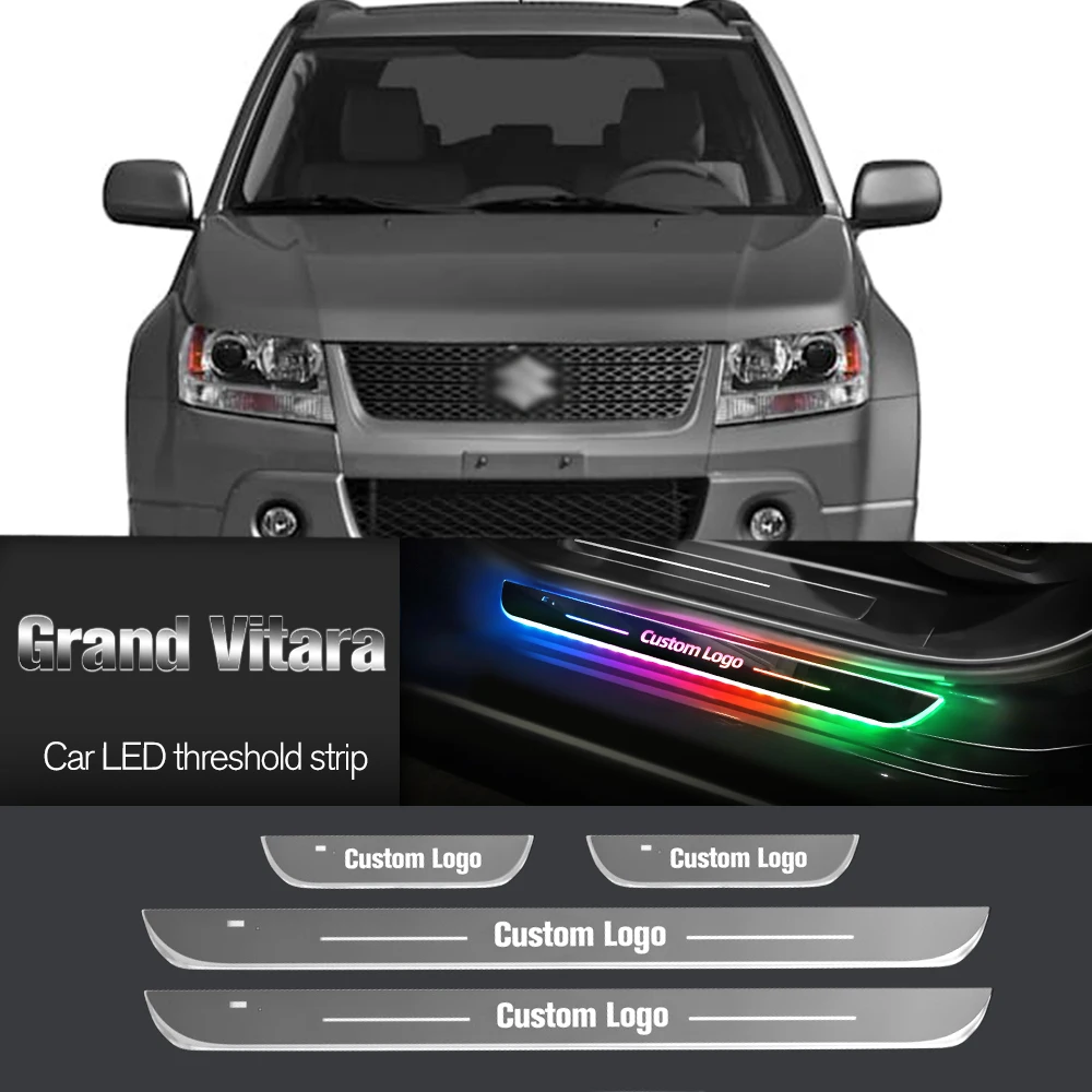 

Car Door Sill Light For Suzuki Grand Vitara 2 3 4 1998-2023 Customized Logo LED Welcome Threshold Pedal Lamp Accessories