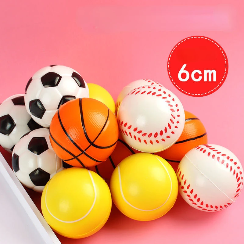 Ballon de Football Anti-Stress pour enfant, 60mm, mousse, éponge,  décompression, Anti-Stress - AliExpress