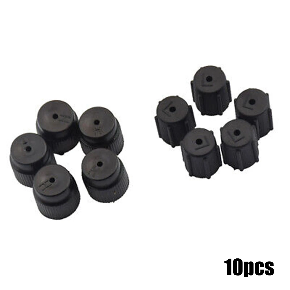 Air conditioning charging port caps 10 X R134a Air Conditioning Cap AC Sealing Cap 5pcs High Pressure 16mm+5pcs Car Charging Port AC System Caps Accessories