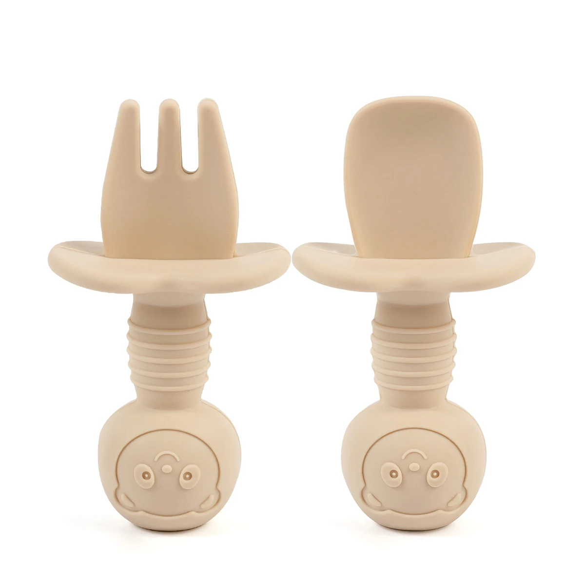 2 قطعة/المجموعة BPA الحرة سيليكون شوكة ملعقة الطفل...