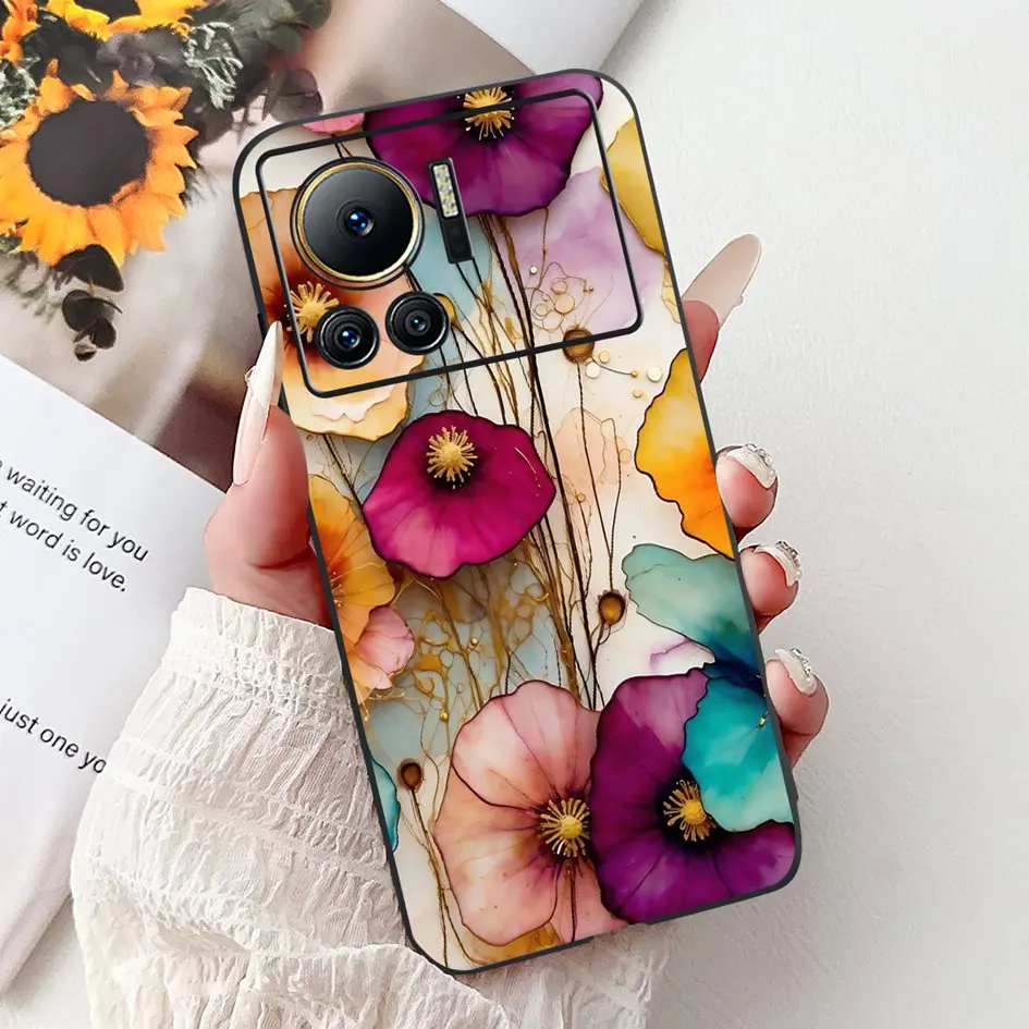 Stylish Flower Butterfly Soft Silicone Phone Case Cover