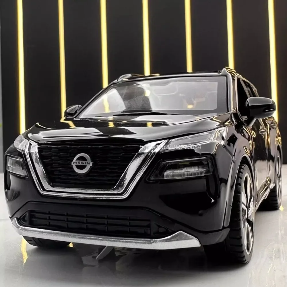 

1/32 Nissan X-TRAIL Alloy Toys Car Model Diecasts Metal Sound Light 6 Doors Opened Pull Back Vehicles Collection For Kids Gifts
