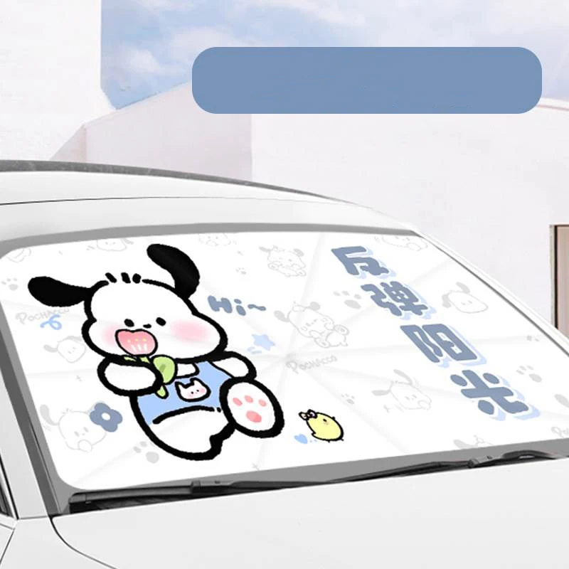 

Sanrio Kawaii почтовый автомобильный солнцезащитный козырек аниме мультфильм модный креативный универсальный солнцезащитный Теплоизоляционный солнцезащитный козырек для автомобиля