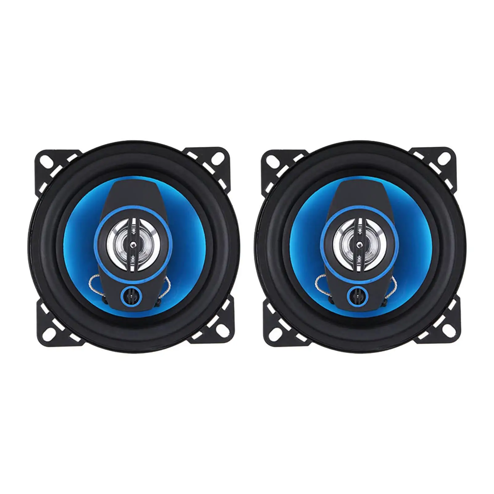 2x 4 inch 300 Watts High Performance Component Accessories Full Range Black