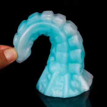 Blue&White Small Silicone Octopus Anal Sex Toy Butt Animal Plug Tentacle Fantasy Dildo Masturbate For Women Men Orgasm Sex Tools 4
