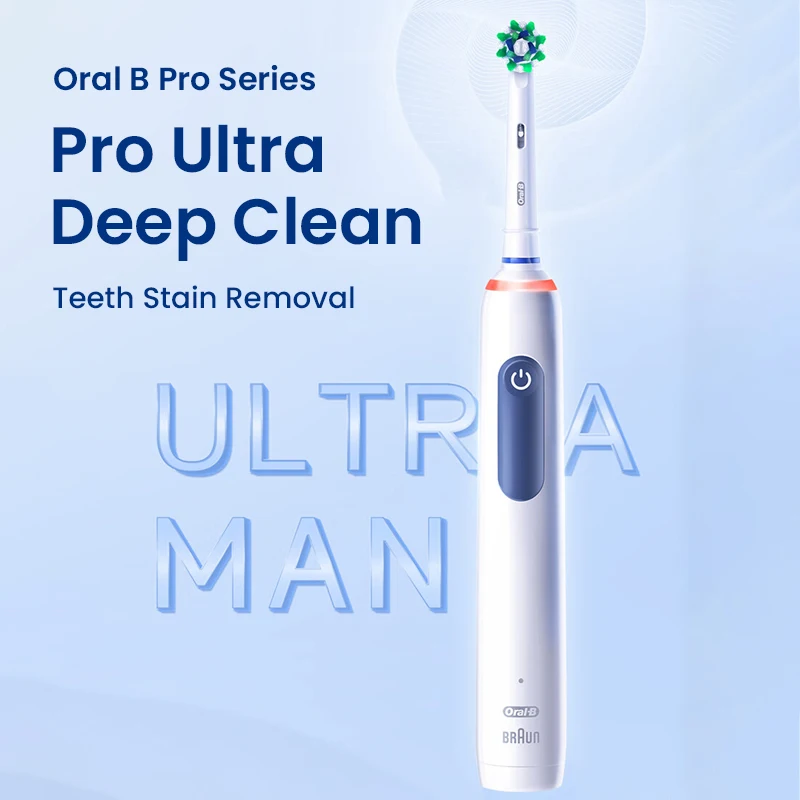 Oral B Pro 4 Ultra 3D Rotary Vibration Electric Toothbrush Rechargeable Electronic Tooth Brushes Adult Oral Care Tooth Brush