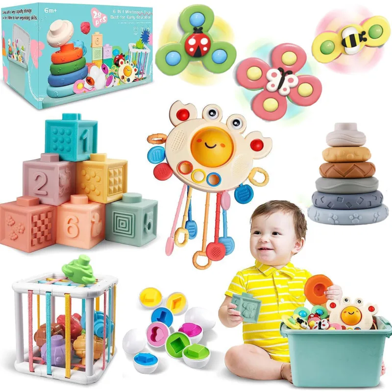 

Montessori Toys Baby Pull String Finger Grasp Training Toy Sensory Development Educational Toys Activity Toy Baby Games