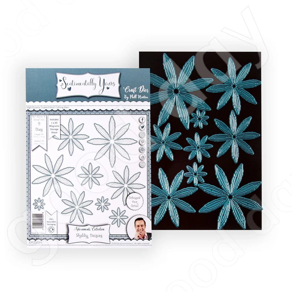 

Arrival 2022 New Shabby Daisies Metal Cutting Dies Scrapbook Diary Decoration Embossing Template Diy Greeting Card Handmade