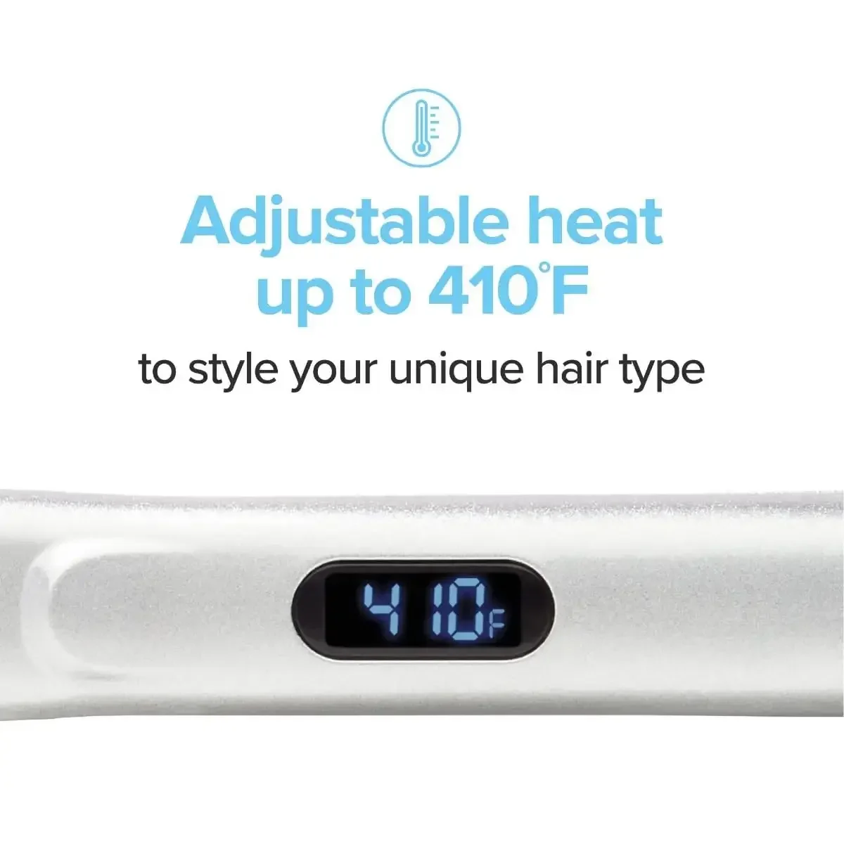 Mitchell Pro Tools Express Ion Style+ 1" Ceramic Flat Iron, Adjustable Heat Settings, For Straightening + Curling