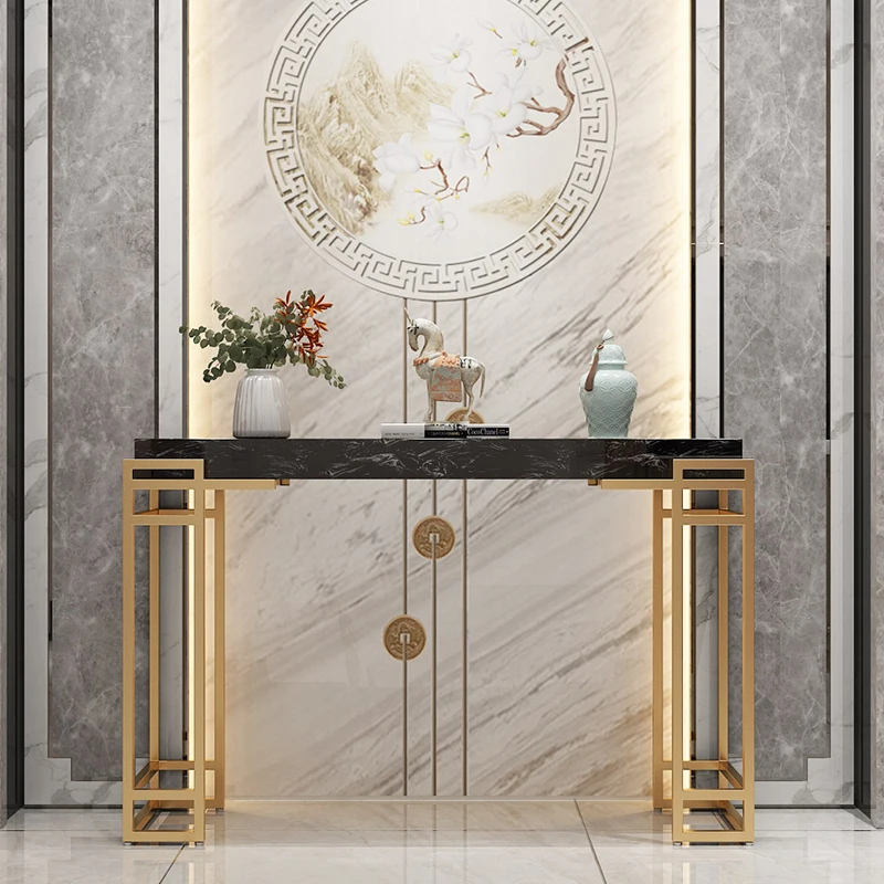 Living Room Console Table Space Saving Lobby Console Easy Assembly