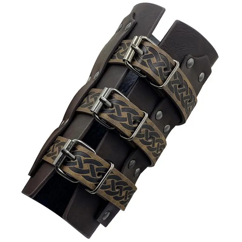 

Medieval Brigandine Arm Guards Knight Arm Bracers Leather Bracer Medieval Vambrace Wrist Armors For Party