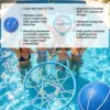 20014-7100dd.jpg Outdoor Poolside Basketball Hoop, Adjustable Height, Stainless Steel, 32'' Shatterproof Backboard, 2 Balls & Pump