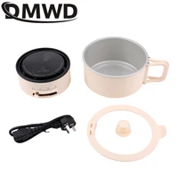 Cuiseur à riz électrique multifonctionnel Portable de voyage, chaudière à nouilles, marmite chaude fendue, poêle à soupe pliable, poêle à frire 6