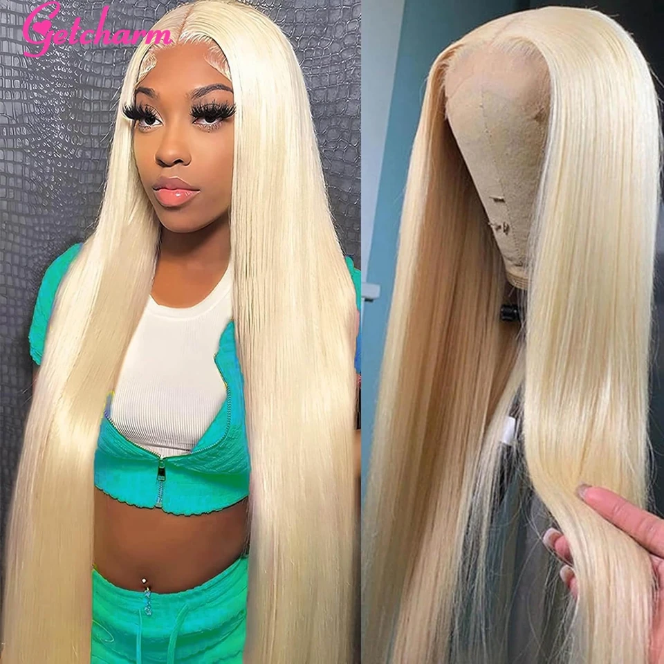 

Glueless 13x6 Blonde Lace Front Wig Human Hair 613 HD 13x4 Lace Frontal Straight Wigs For Women 5X5 Lace Closure wig