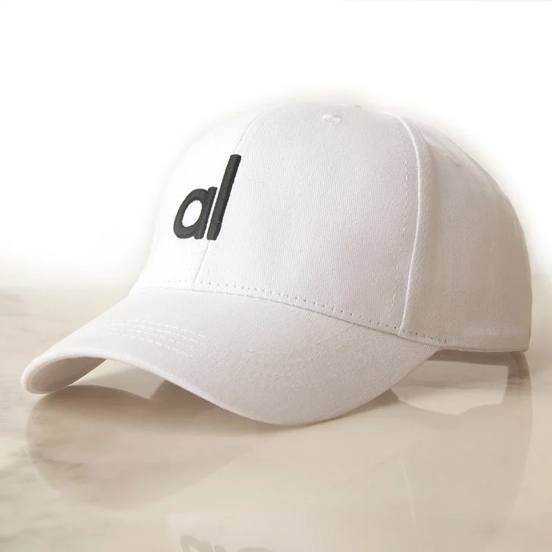 AL Cap Baseball Cap Sunscreen Hat Duck Tongue Cap Solid Color Casual Breathable Hat for Four Seasons a*Yoga 4