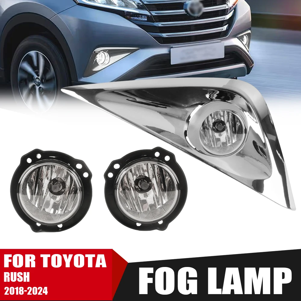 For Toyota Rush 2018-2023 Front Bumper Fog Lamp Foglight Set