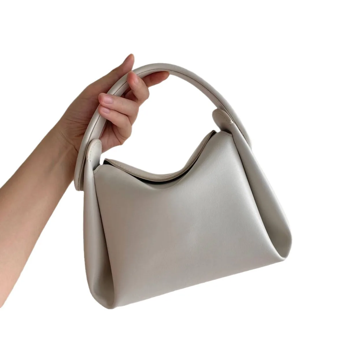 Genuine Single Handbag Women's Leather Shoulder Crossbody Bag Y2k Pillow New High-end Fashion Cowhide Retro Classic Style