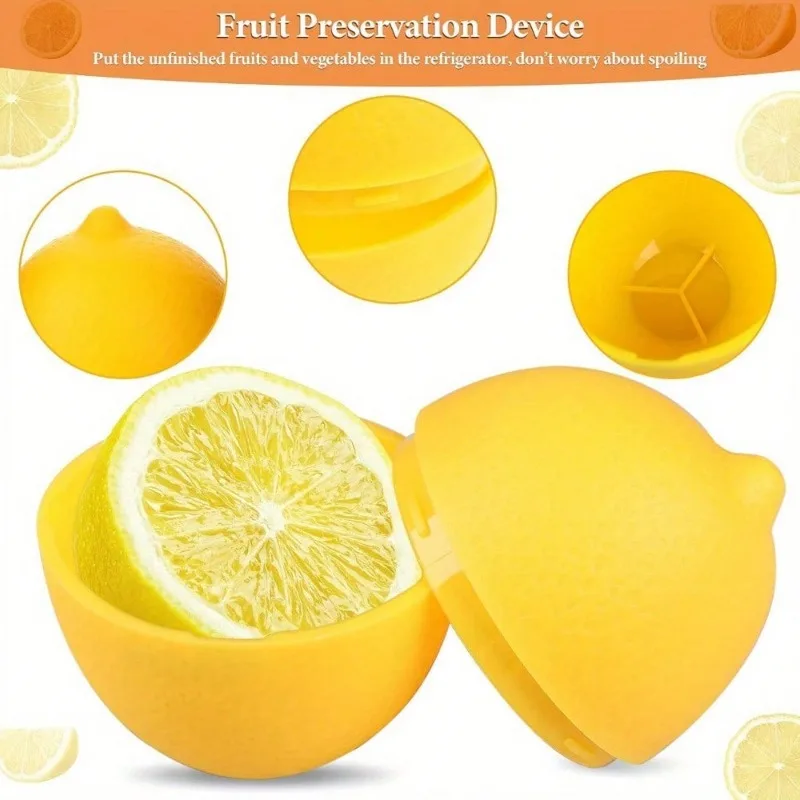 Lemon and Onion Fresh Holder - Multi Purpose Plastic Suitable for Freezing, Fruit and Vegetable Kitchen  Storage  Boxes