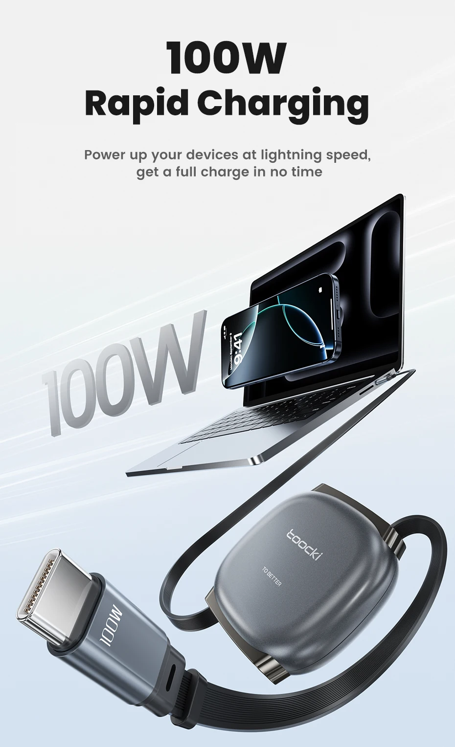 Braided USB-C cable close-up