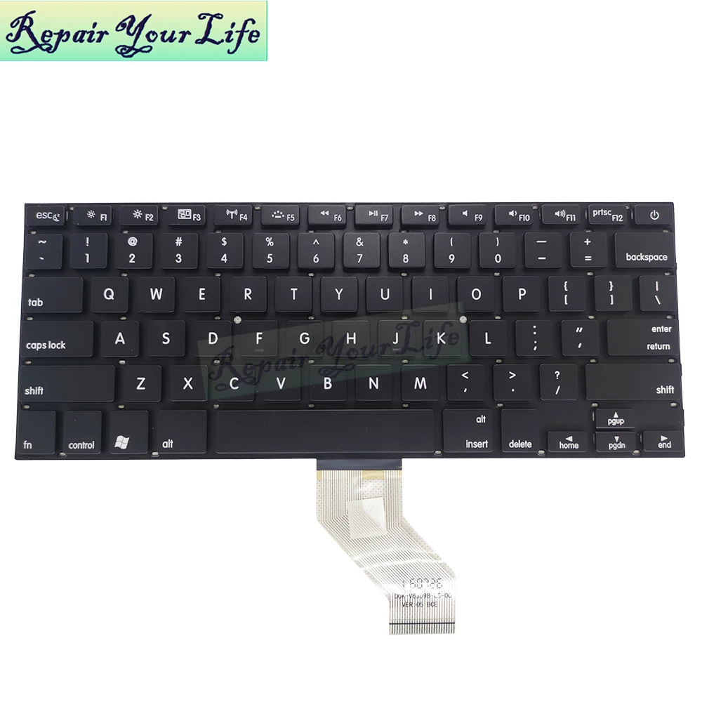 Inglês Russo ru Teclado do Portátil para Enz C16s C16b U33 Xps 13 8808 D0k-v0369b Substituição Teclados An00-eua Novo Dok-v6309b us