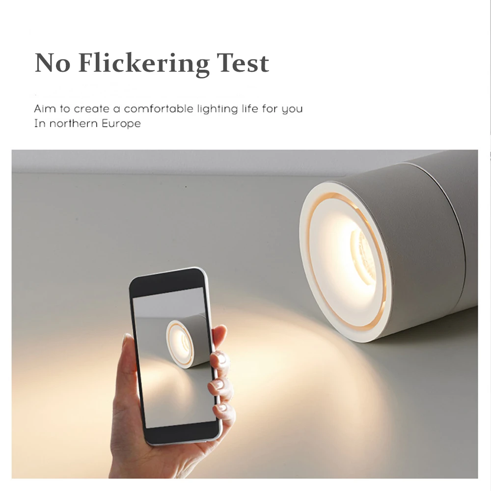 LED Track Light Spot Downlight Foldable Ceiling Spotlight 7W 12W 15W 110V 220V Spots Lamp Clothing Shop Store For Home Kitchens 3