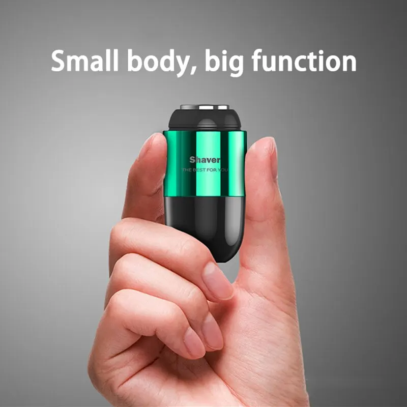 Electric Mini Shavers for Men Wet and Dry Rechargeable Mens Razor Waterproof Magnetic Portable for Travel Beard Shaving