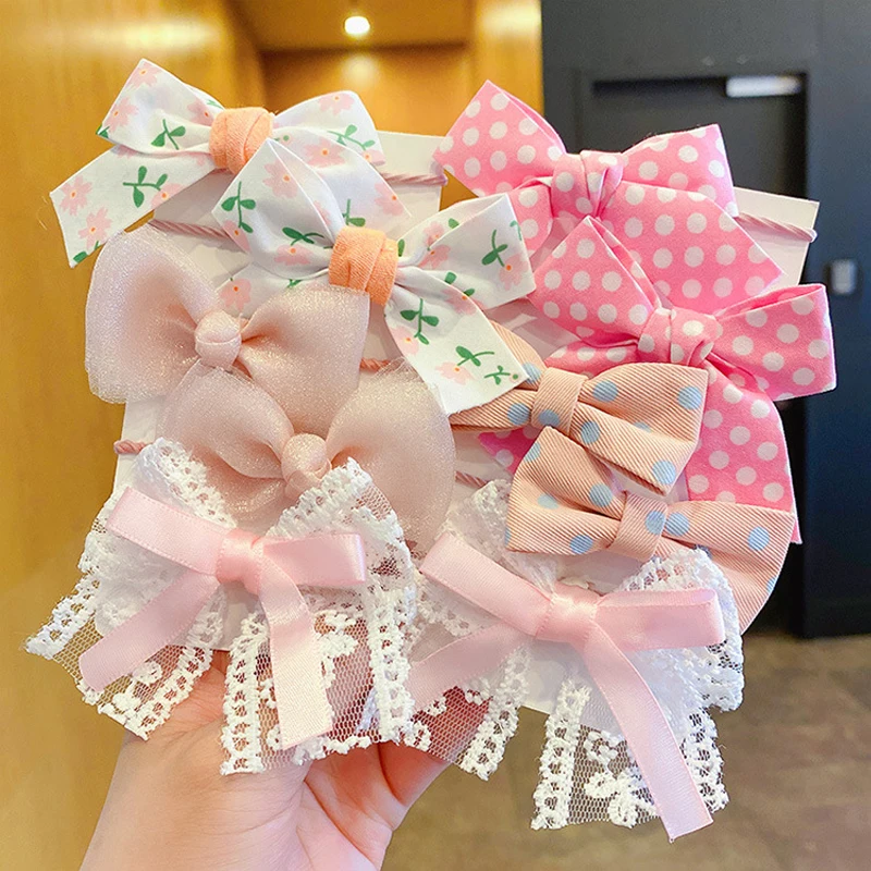 8 Pcs Hair Ribbon Bow Clips for Women Girls Tassel Hair Ribbons Hair Ties  Bowknot with Long Tail Hair Accessories for Toddlers Teens Kids