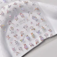 1pcs 5D Japanese Kawaii Dream Nail Art Stickers Flower Bird Snowflakes Butterfly Nail Decoration Adhesive Decals DIY Accessories 2