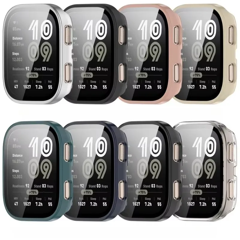 Premium Anti-Scratch Tempered Glass Watch Case with Bumper for Smartwatch Protection