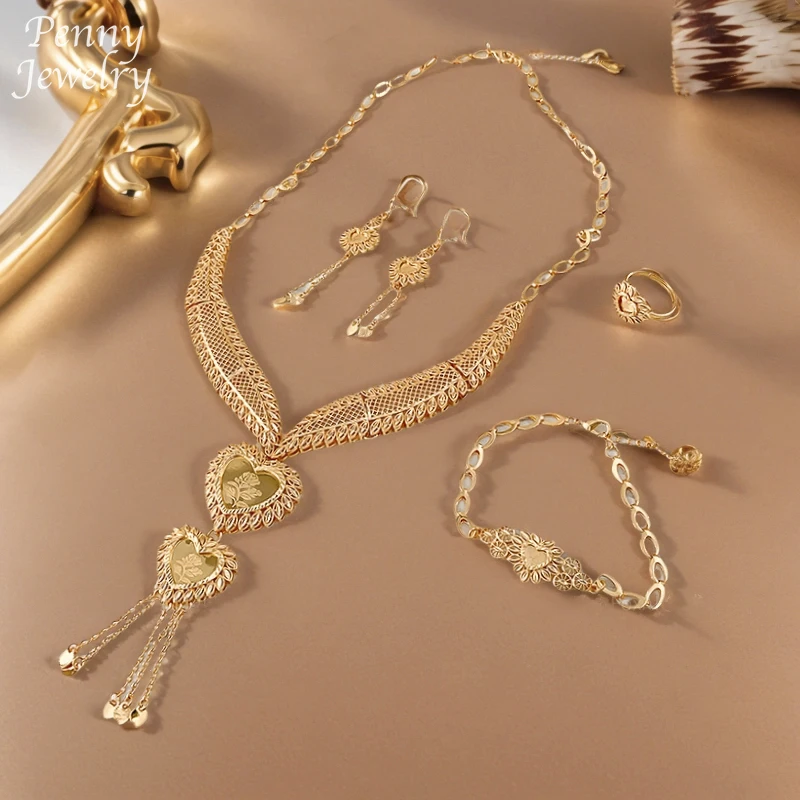 New European And American Exaggerated Jewelry Sets, Women's Bridal Jewelry Four Sets