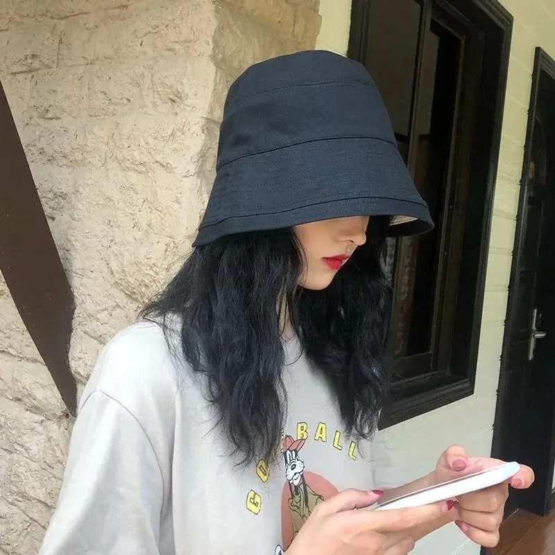 Summer Fashion Double Side Outdoor Travel UV Protect Fisherman Hats Sunshade Bucket Hats Accessories Women Creative Gifts