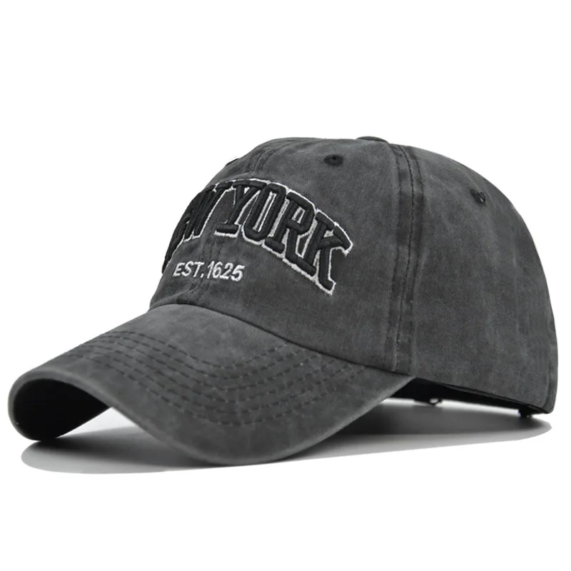 

Cotton Baseball Cap for Men and Women Fashion Embroidery Hat Washed Soft Top Caps Casual Retro Snapback Hats New York Unisex