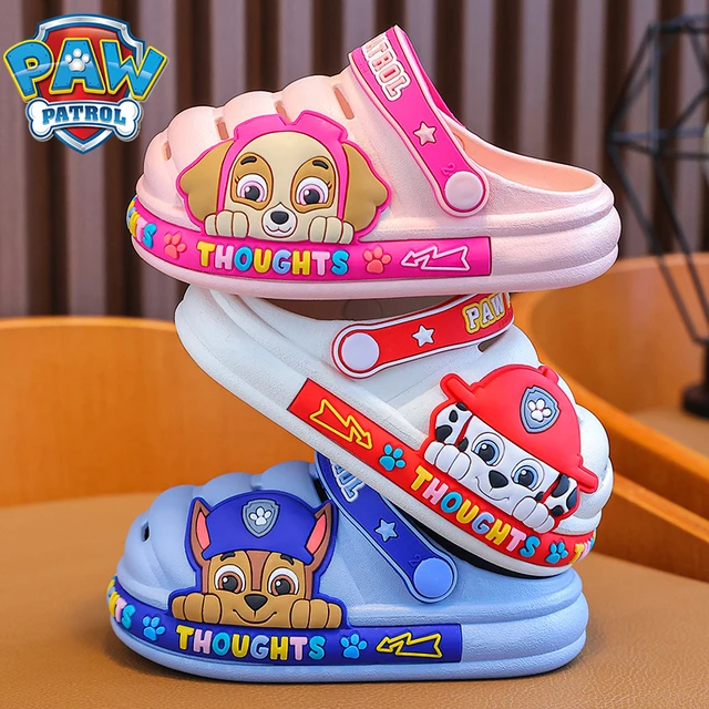 Etableret teori klo digital Cartoon Skye Kids Slippers Paw Patrol Chase Rubble Non-slip Bathroom  Slippers Hole Shoes Baby Boys Girls Beach Shoes Child Gift - AliExpress