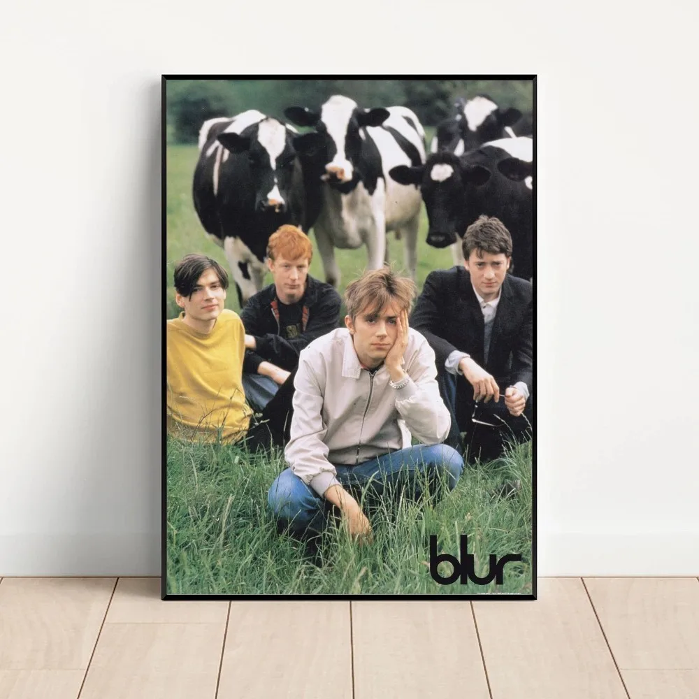 Band Musik Rapper Blur Poster Kraft Club Bar Paper Vintage Poster Wall Art Painting Bedroom Study Stickers vintage posters poster prints