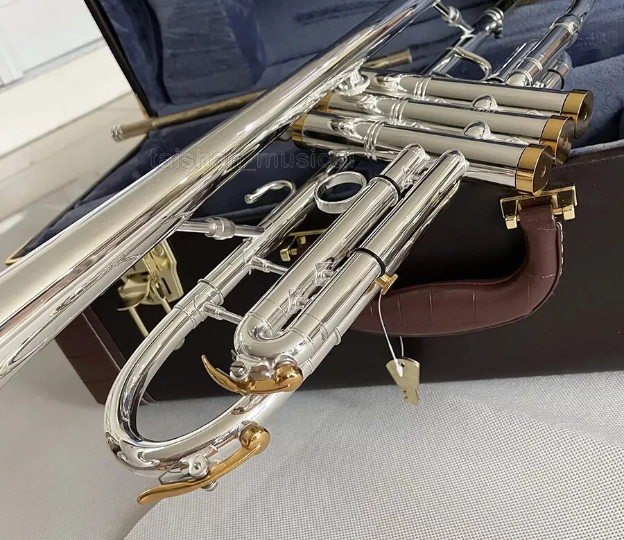 Silver Plating Trumpet QUALITY Horn Detachable Bell Musical