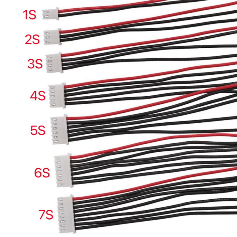 

JST-XH2.54mm Balancer Female Cable 1S 2S 3S 4S 5S 6S Lipo Battery RC Parts Balance Charger Plug Line Wire Connector 22AWG 150mm
