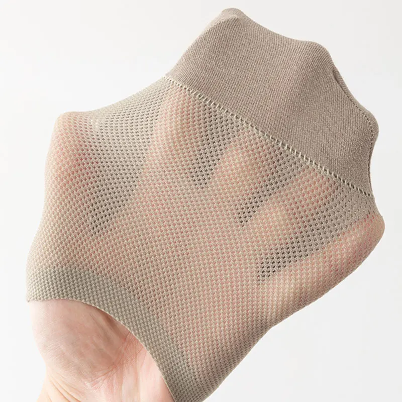 Mens Summer No-Show Socks - Thin Mesh Ankle Socks Sweat Absorbent Ultra-Thin Comfort