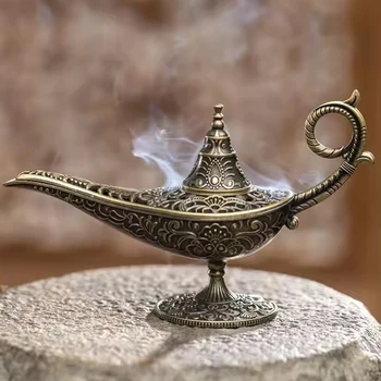 Antique Style Metal Incense Burner – Candle Holder 1