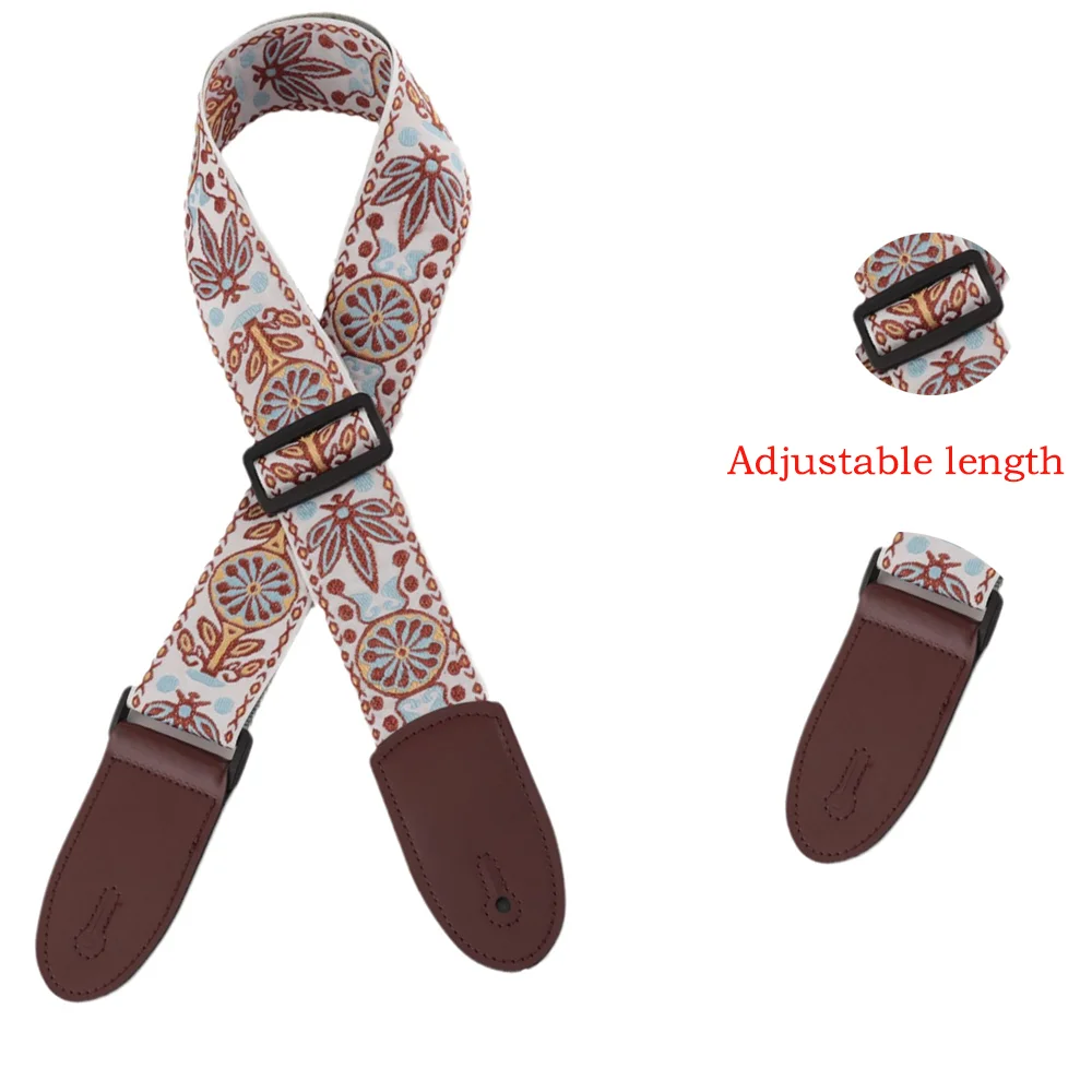 Guitar Strap 5CM Trend All-In-One Crossbody Bag Wide Strap Guitar Personality Ethnic Wind Widened And Thickened